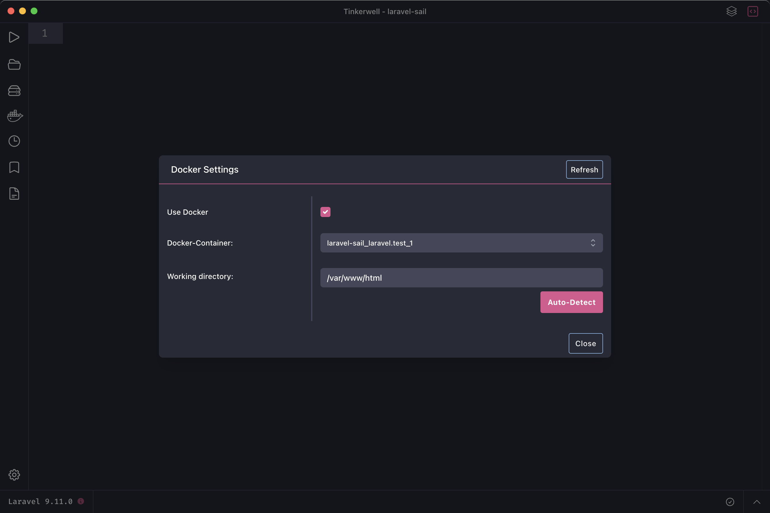 Laravel Sail Tinkerwell
